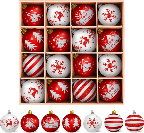 Palline natale bianche e - palline,