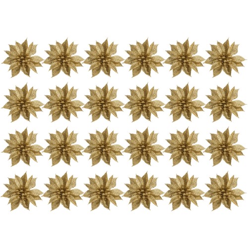 Fiore natale dorato - fiore, di