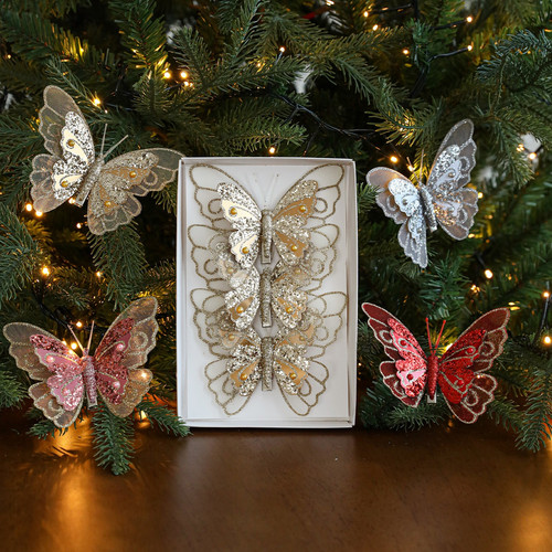 Set pezzi glitter farfalla - pezzi,