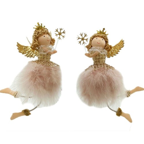 Angelo bambina pelliccia - , rosa