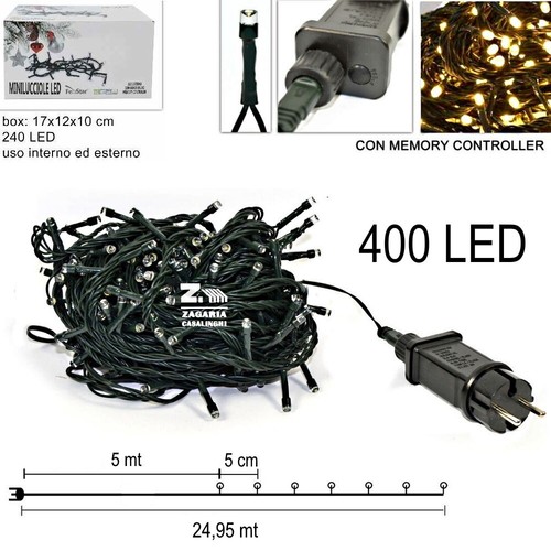 Minilucciole natalizie 400 - natalizie, led
